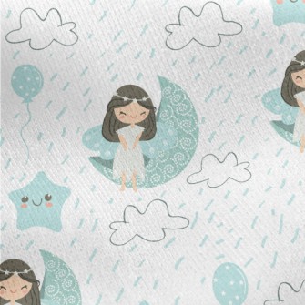 Goddess Of Stars And Moon Jersey Backed Fleece