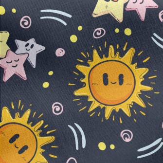 Sun And Stars Family Jersey Backed Fleece
