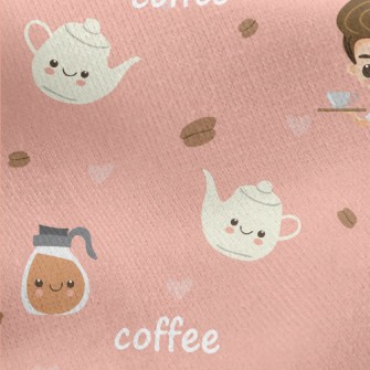 Coffee Shop Clerk Jersey Backed Fleece