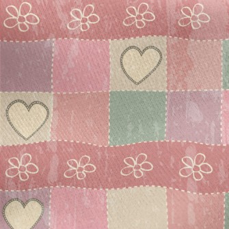 Patchwork Love Plaid Jersey Backed Fleece