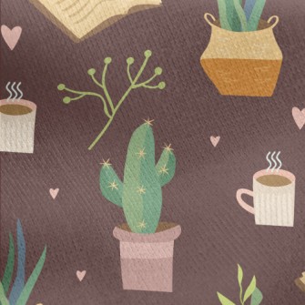 Healing Succulents Jersey Backed Fleece