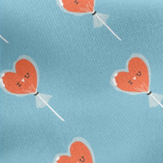 Love Lollipop Jersey Backed Fleece