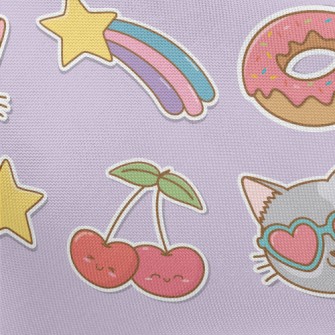 Love Glasses Cat Pongee