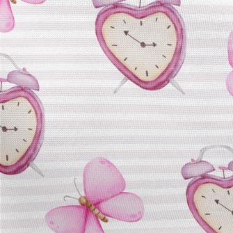 Watercolor Butterfly Alarm Clo Pongee
