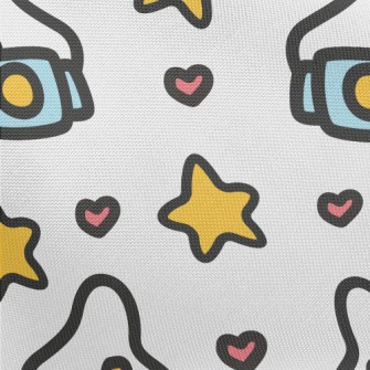 Childlike And Cute Camera Pongee