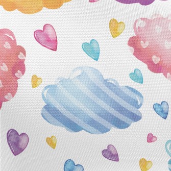 Watercolor Colorful Clouds Pongee