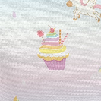Fantasy Gradient Unicorn Pongee