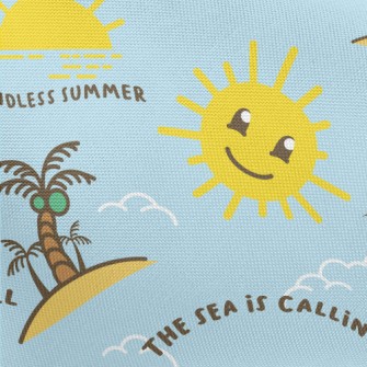 Summer Seaside Vacation Pongee