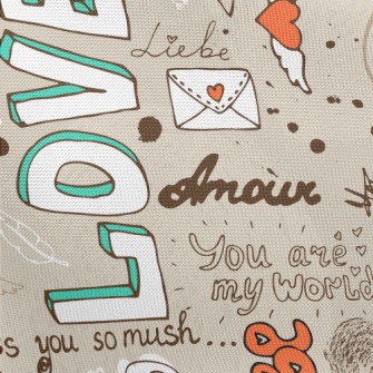 Sweet Words Pongee