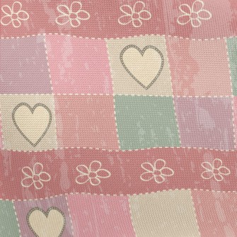 Patchwork Love Plaid Pongee