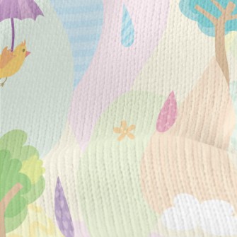 Fairy Tale Umbrella Bird Stretch Jersey