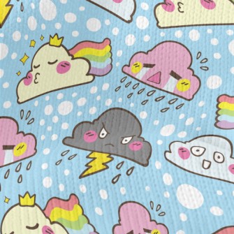 Funny Emoticon Clouds Stretch Jersey