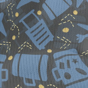 Airplane And Luggage Stretch Jersey
