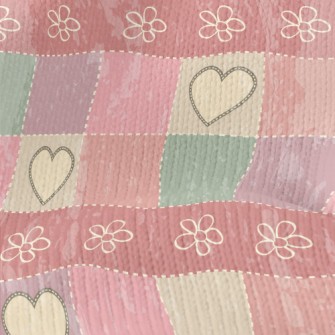 Patchwork Love Plaid Stretch Jersey