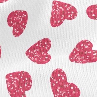 Sequined Hearts Stretch Jersey