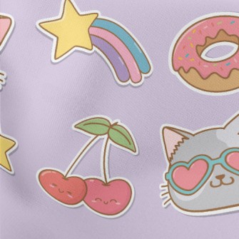 Love Glasses Cat Lightweight Cotton Poplin