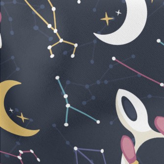 Space Shuttle Cosmic Adventure Lightweight Cotton Poplin