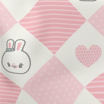 Plaid Love Rabbit Lightweight Cotton Poplin