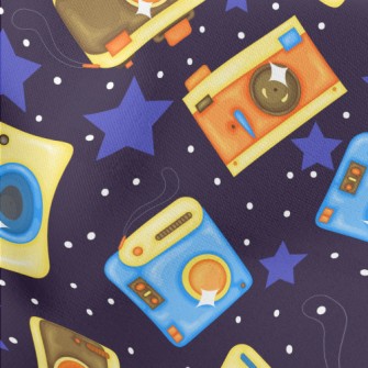 Retro Nostalgic Camera Lightweight Cotton Poplin