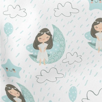 Goddess Of Stars And Moon Lightweight Cotton Poplin