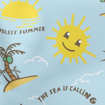Summer Seaside Vacation Lightweight Cotton Poplin