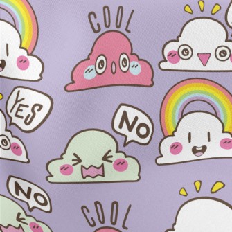 Conversation Mode Cloud Lightweight Cotton Poplin