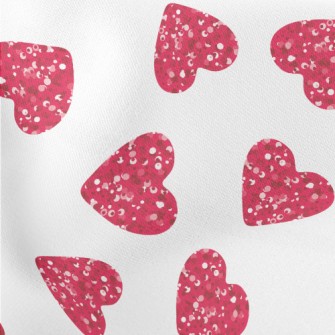 Sequined Hearts Lightweight Cotton Poplin