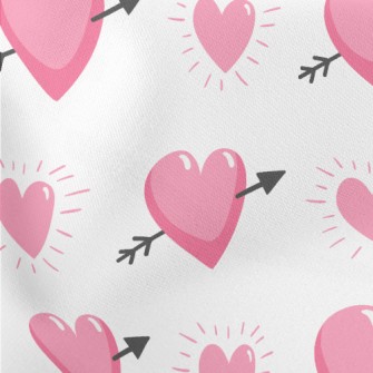 Heart-piercing Arrow Heart Lightweight Cotton Poplin