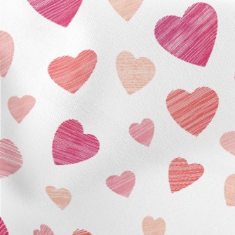 Lines Depict Love Lightweight Cotton Poplin