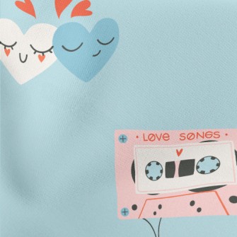 Couple Love Song Lightweight Cotton Poplin