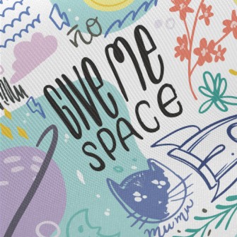 Fantasy Space Cat Midweight Cotton Poplin