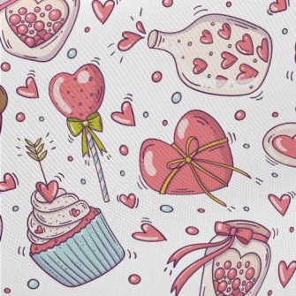 Bear Hug Love Midweight Cotton Poplin