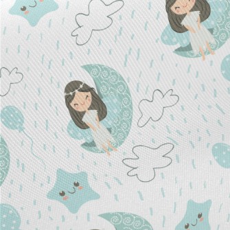 Goddess Of Stars And Moon Midweight Cotton Poplin