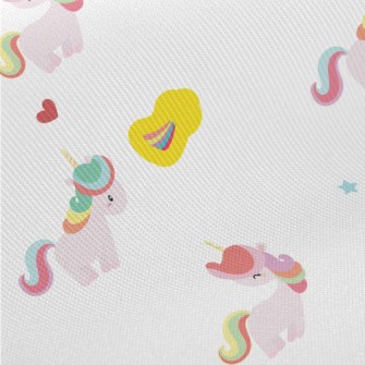 Cute Unicorn Midweight Cotton Poplin