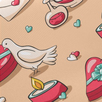Love Potion Carrier Pigeon Midweight Cotton Poplin