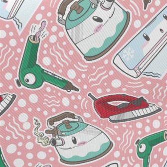 Cute Expression Electrical App Midweight Cotton Poplin