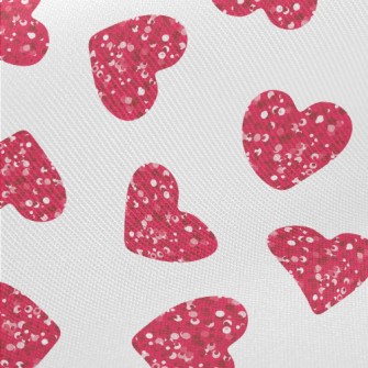 Sequined Hearts Midweight Cotton Poplin