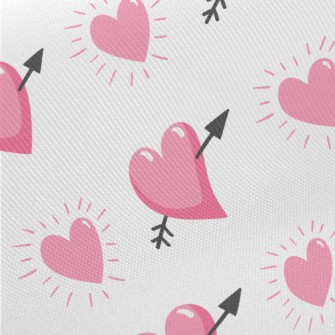 Heart-piercing Arrow Heart Midweight Cotton Poplin