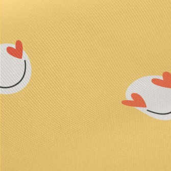 Love Eyes Smiley Face Midweight Cotton Poplin