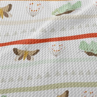 Ethnic Butterfly Birdseye Piqué
