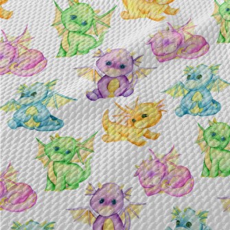 Fairytale Dragon Baby Birdseye Piqué