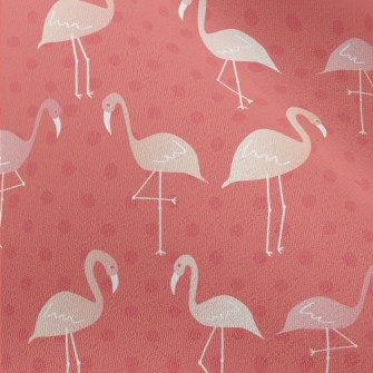 Cute Hand Drawn Flamingo Chiffon