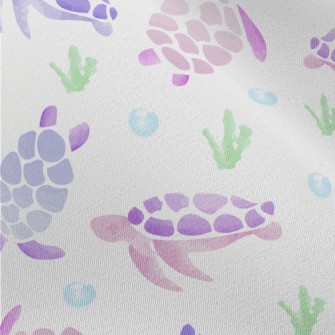 Pink And Purple Watercolor Tur Chiffon