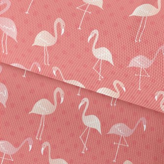 Cute Hand Drawn Flamingo Waterproof Oxford