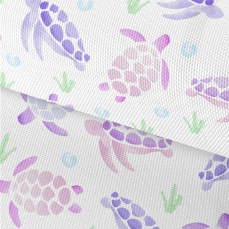 Pink And Purple Watercolor Tur Waterproof Oxford