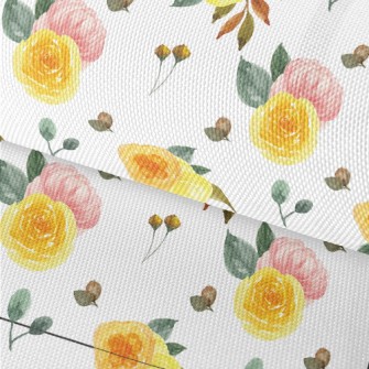 Hand Drawn Two-color Rose Waterproof Oxford