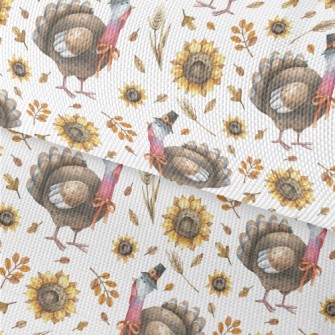 Hand Drawn Thanksgiving Turkey Waterproof Oxford