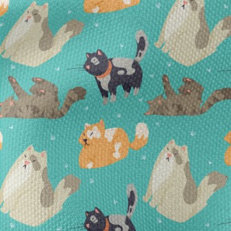 Cute Cartoon Cats Waterproof Canvas