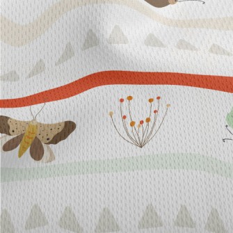 Ethnic Butterfly Athletic Mesh Flat Back