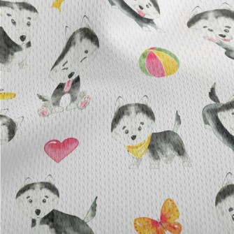 Lively Husky Baby Athletic Mesh Flat Back